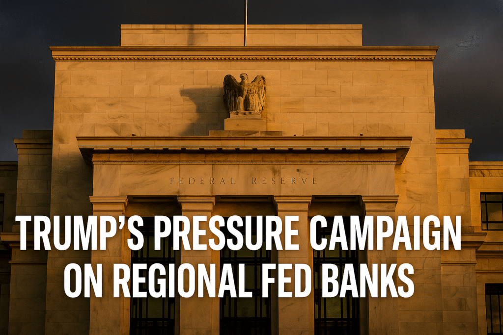Regional Fed Banks Could Be the Next Front in Trump’s Pressure Campaign