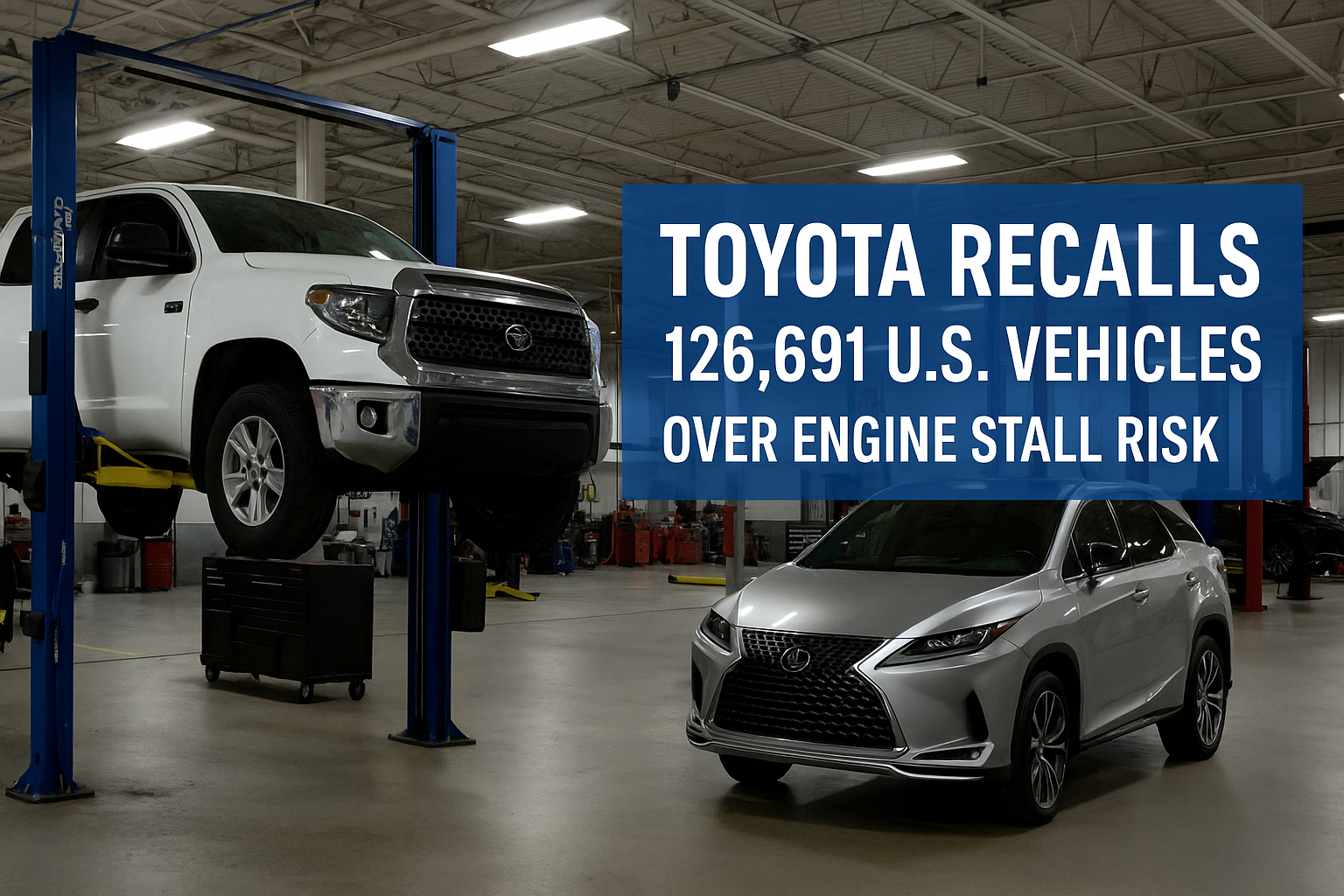 Toyota Recalls 126,691 U.S. Vehicles Over Engine Stall Risk