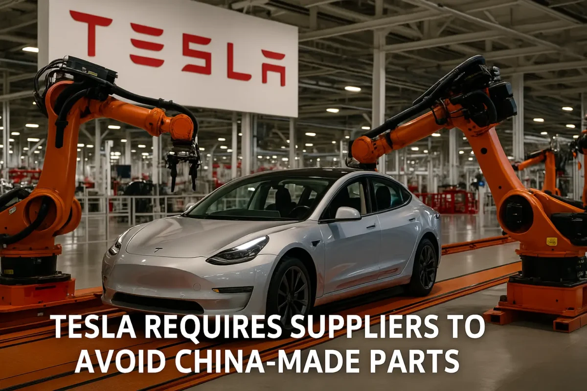 Why Tesla Requires Suppliers to Avoid China-Made Parts: 7 Key Reasons Behind the Major Shift
